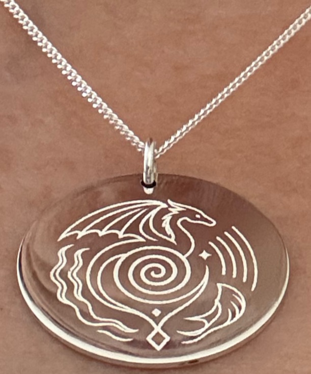 Personalised Energetic Vibration Pendant & Chain (One Side)